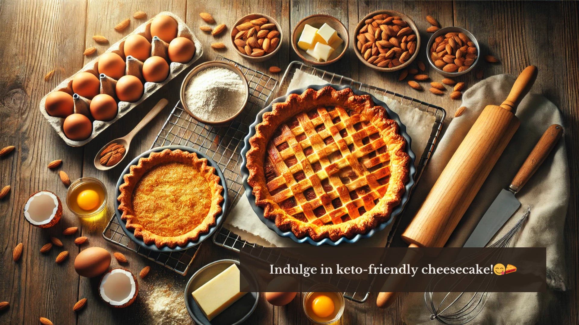 Video thumbnail for Keto Pie Crusts for Cheesecake: Low-Carb Indulgence