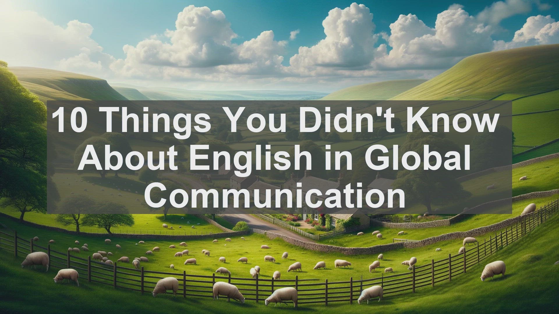 'Video thumbnail for 10 Things You Didn't Know About English in Global Communication '