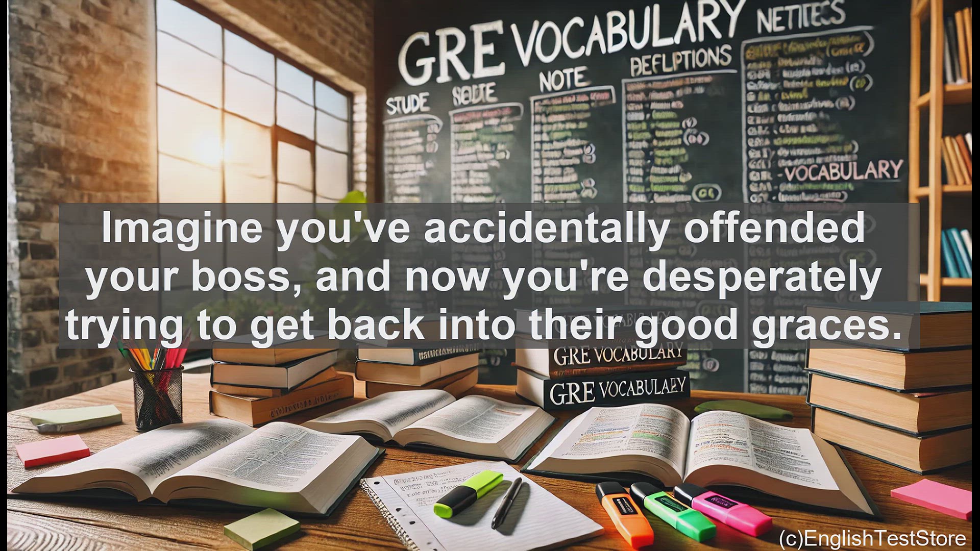 'Video thumbnail for GRE Vocabulary Lesson: Mastering the Art of Propitiation - Regaining Favor and Boosting Your GRE Vocabulary'