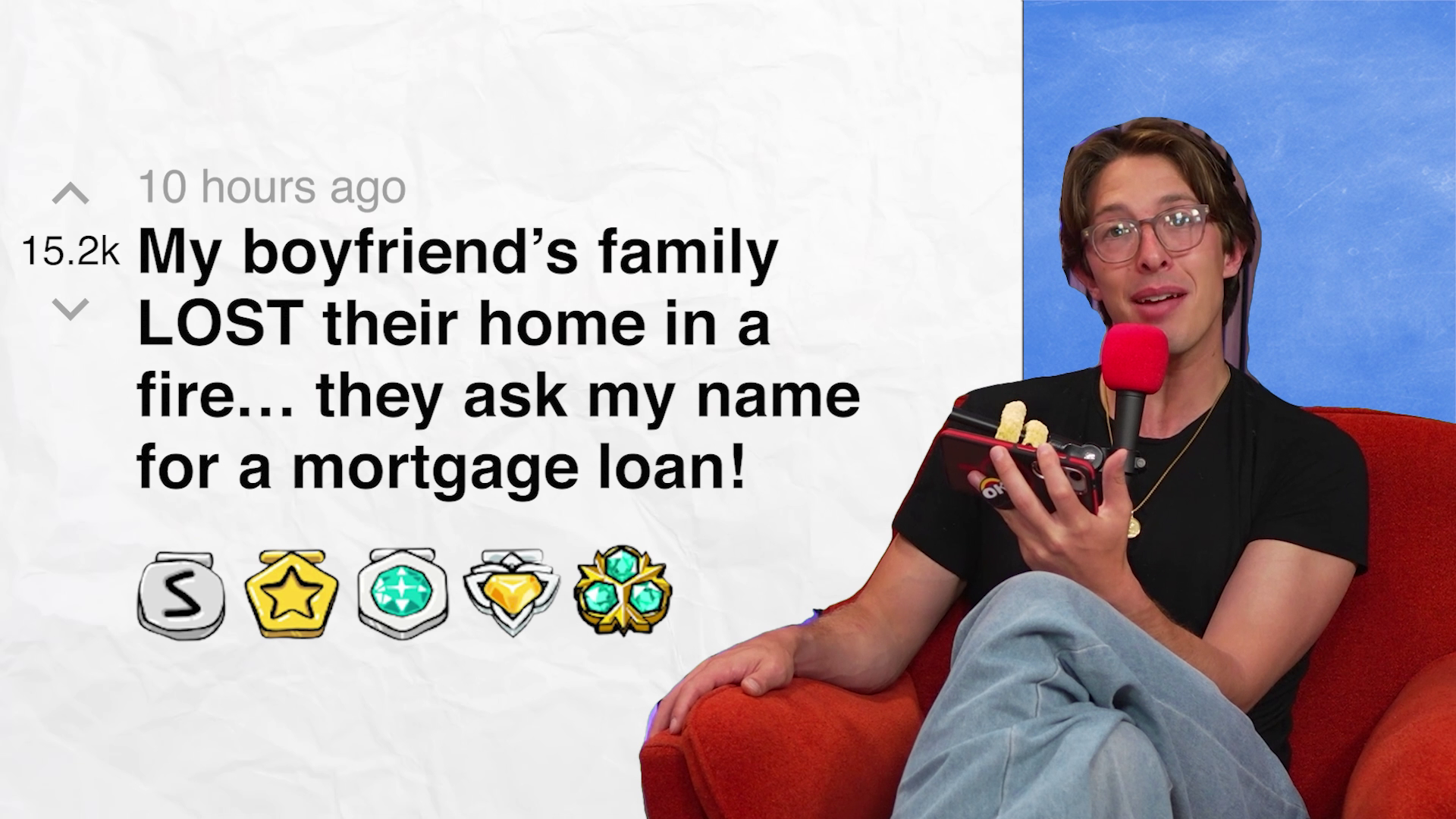 'Video thumbnail for My boyfriend’s family LOST their home in a fire… they ask my name for a mortgage loan! | Reddit Stories'