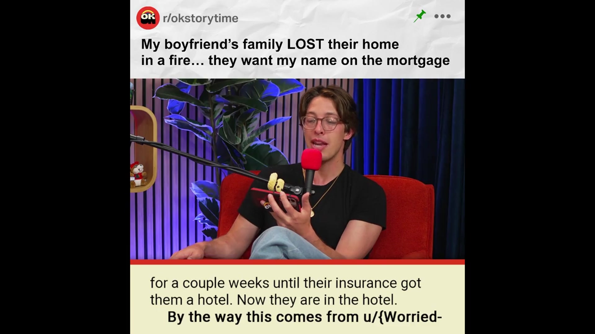 'Video thumbnail for My boyfriend’s family LOST their home in a fire… they ask my name for a mortgage loan! | Reddit Stories'