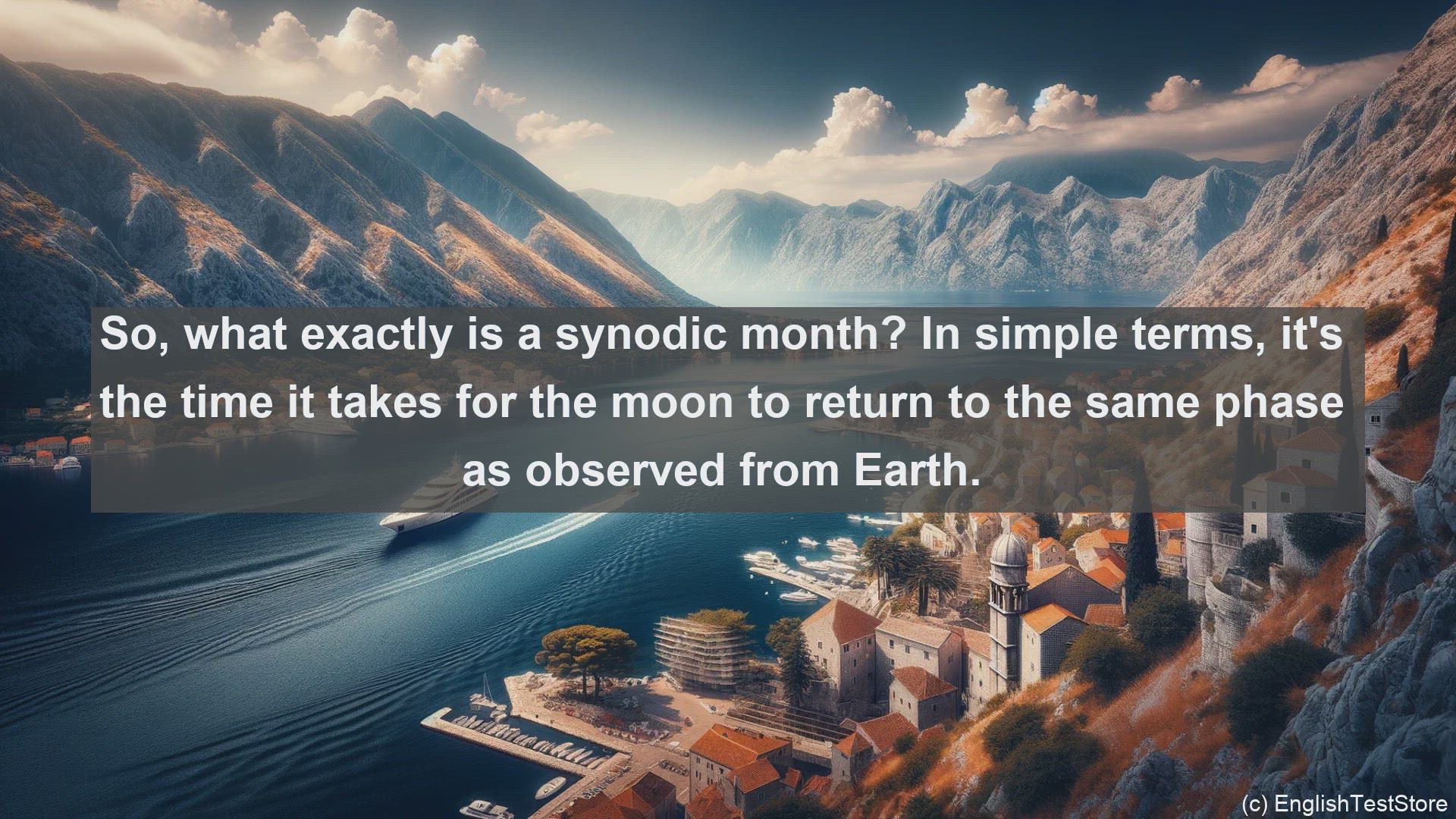 'Video thumbnail for Synodic month in science  definition and examples'