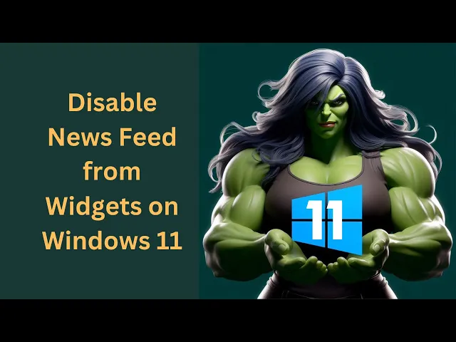 'Video thumbnail for How to Disable News Feed from Widgets on Windows 11 | GearUpWindows Tutorial'