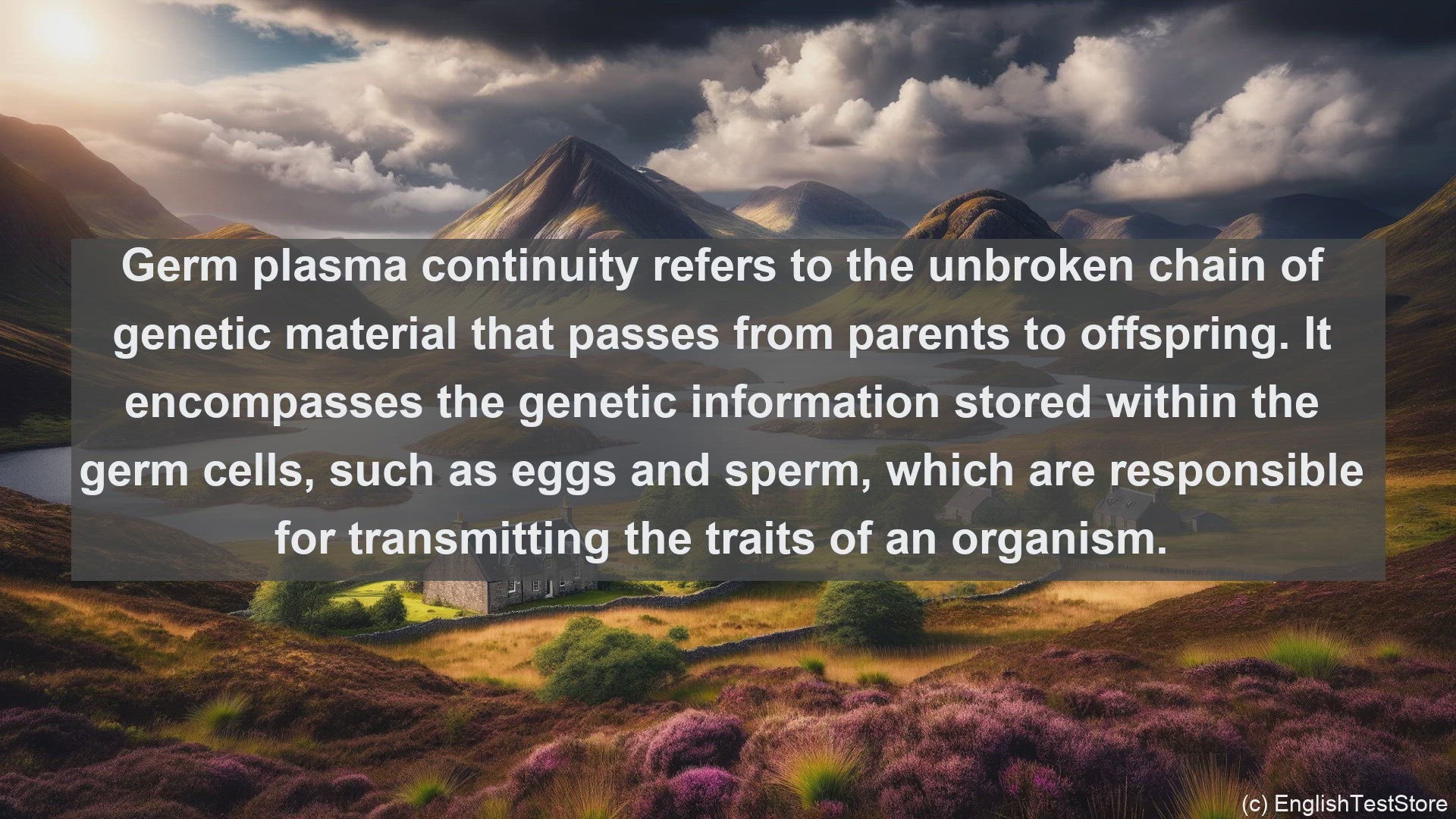 'Video thumbnail for Continuity of the germ plasma in science  definition and examples'