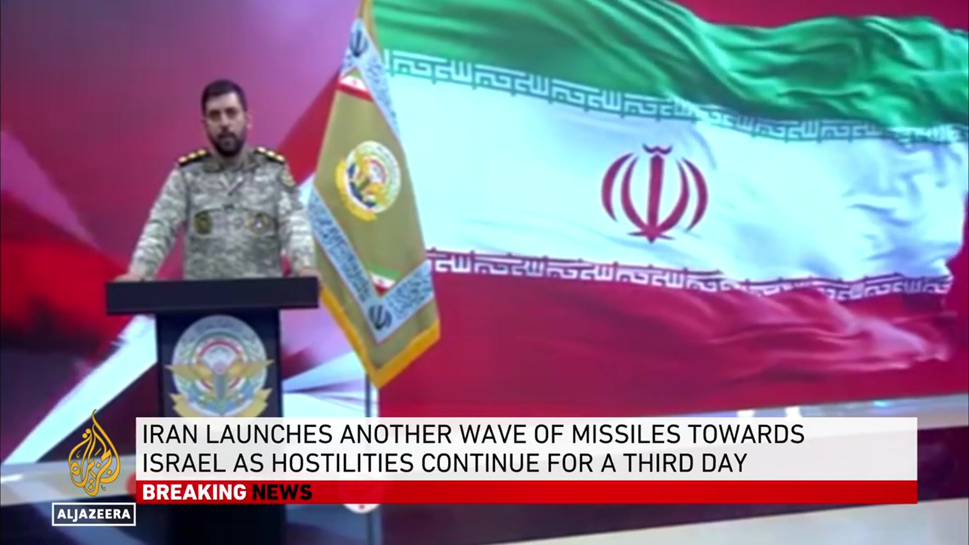 'Video thumbnail for Iran’s armed forces tell Israelis not to stay or travel near ‘vital areas’'