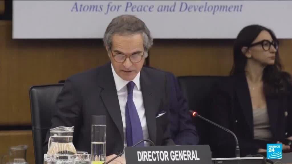 'Video thumbnail for IAEA head says nuclear facilities 'must never be attacked''