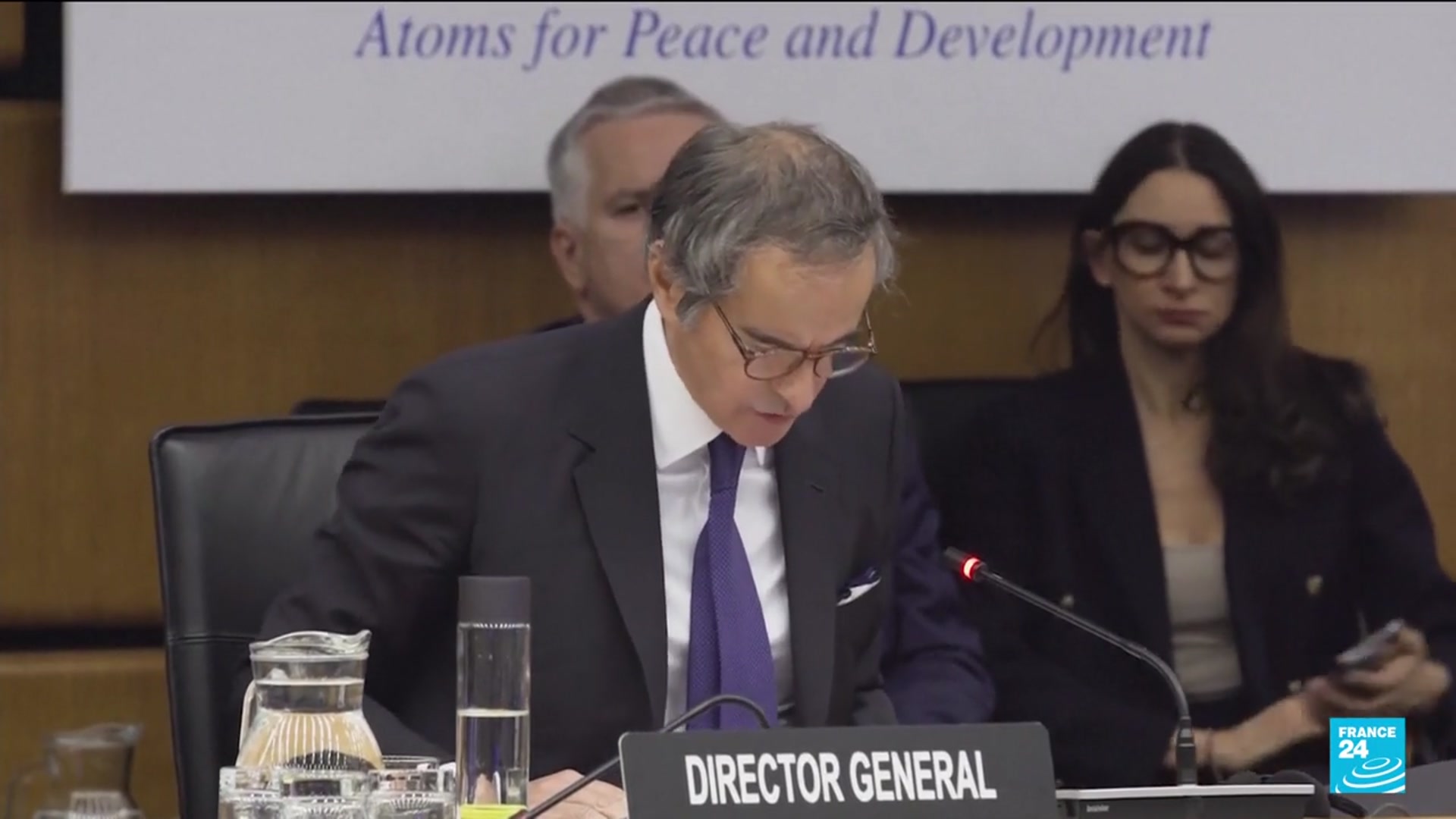 'Video thumbnail for IAEA head says nuclear facilities 'must never be attacked''