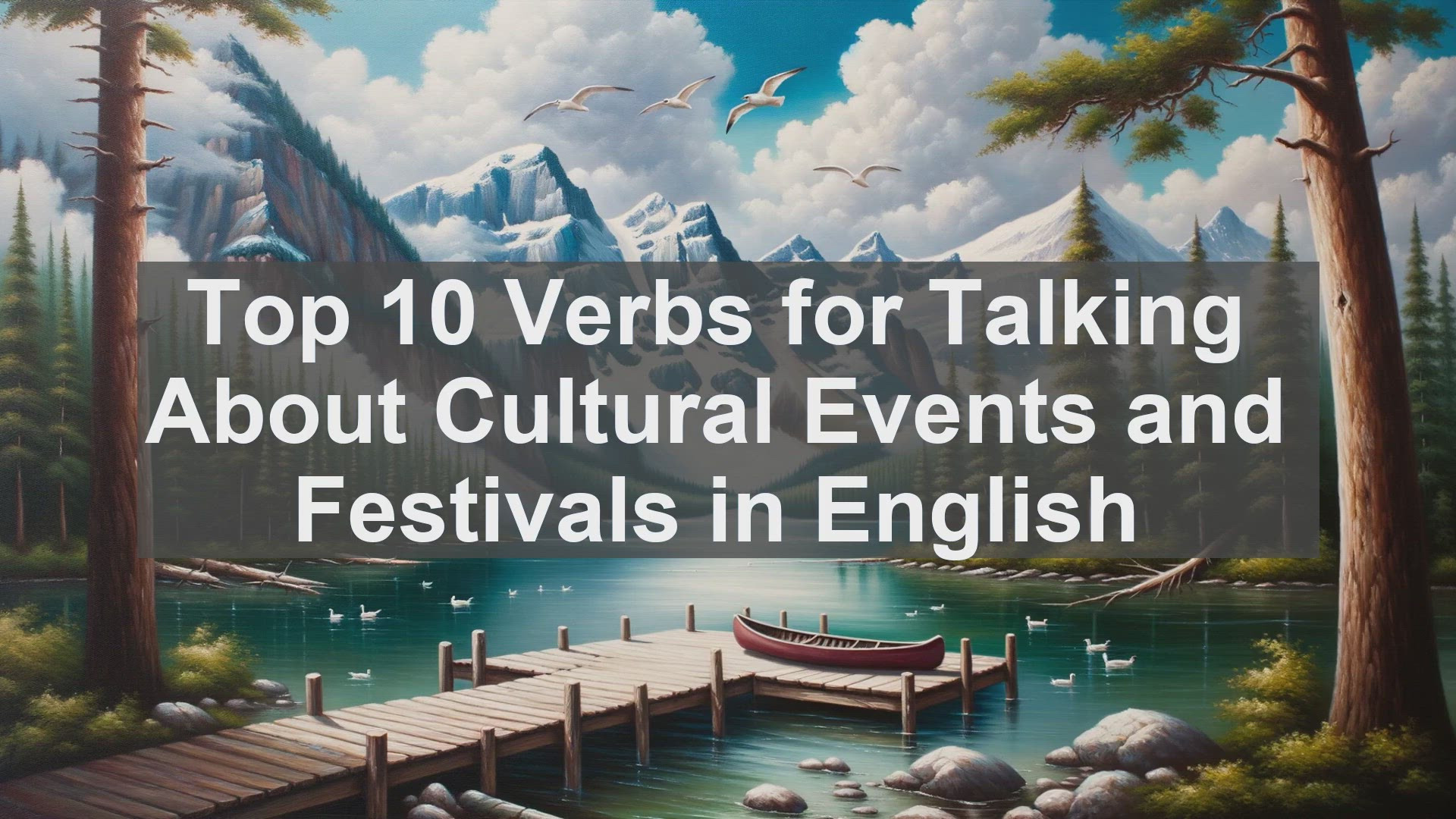 'Video thumbnail for Top 10 Verbs for Talking About Cultural Events and Festivals in English'