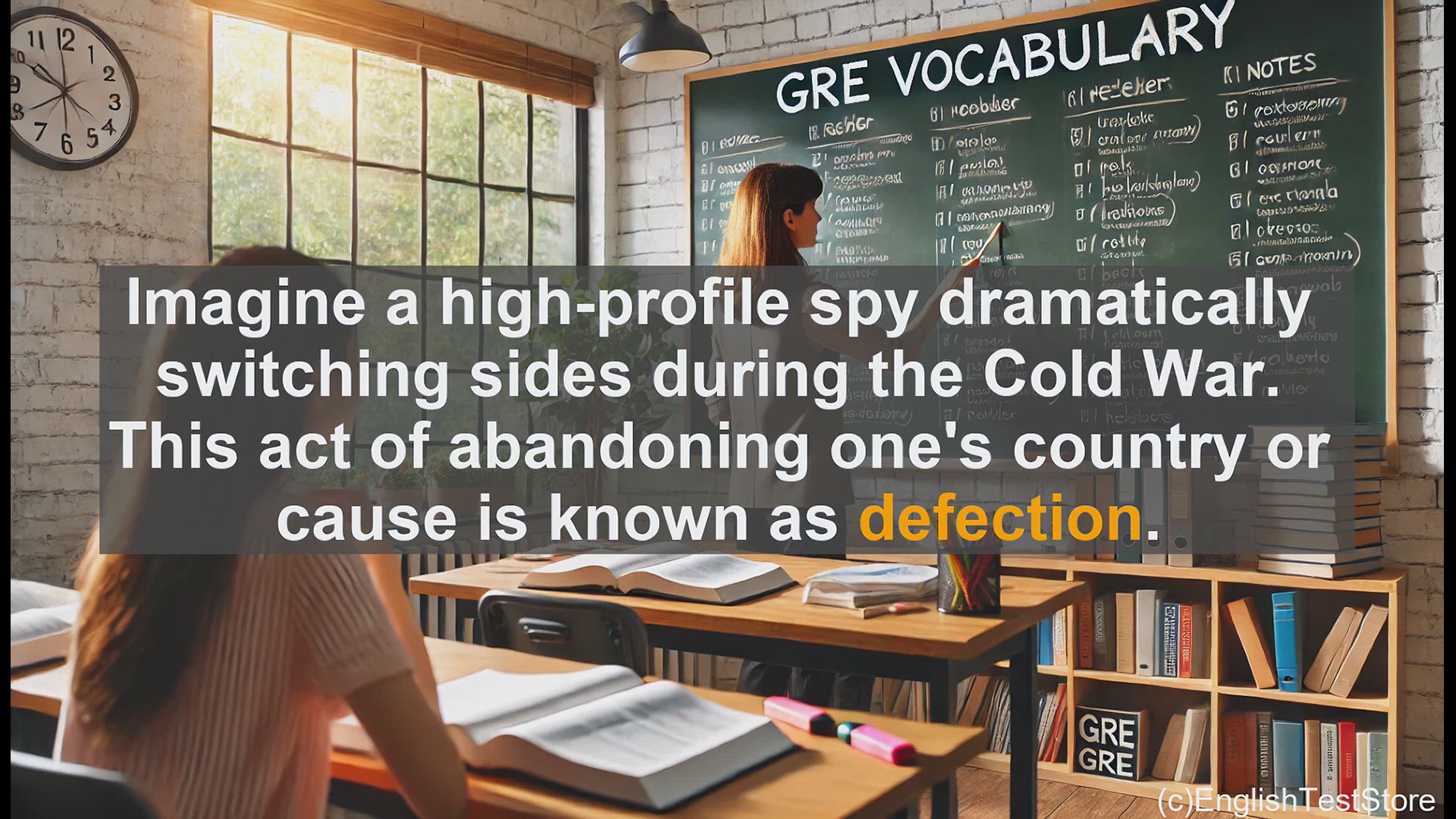 'Video thumbnail for GRE Vocabulary Lesson: Defection - Abandoning Allegiance in the Cold War and Beyond'