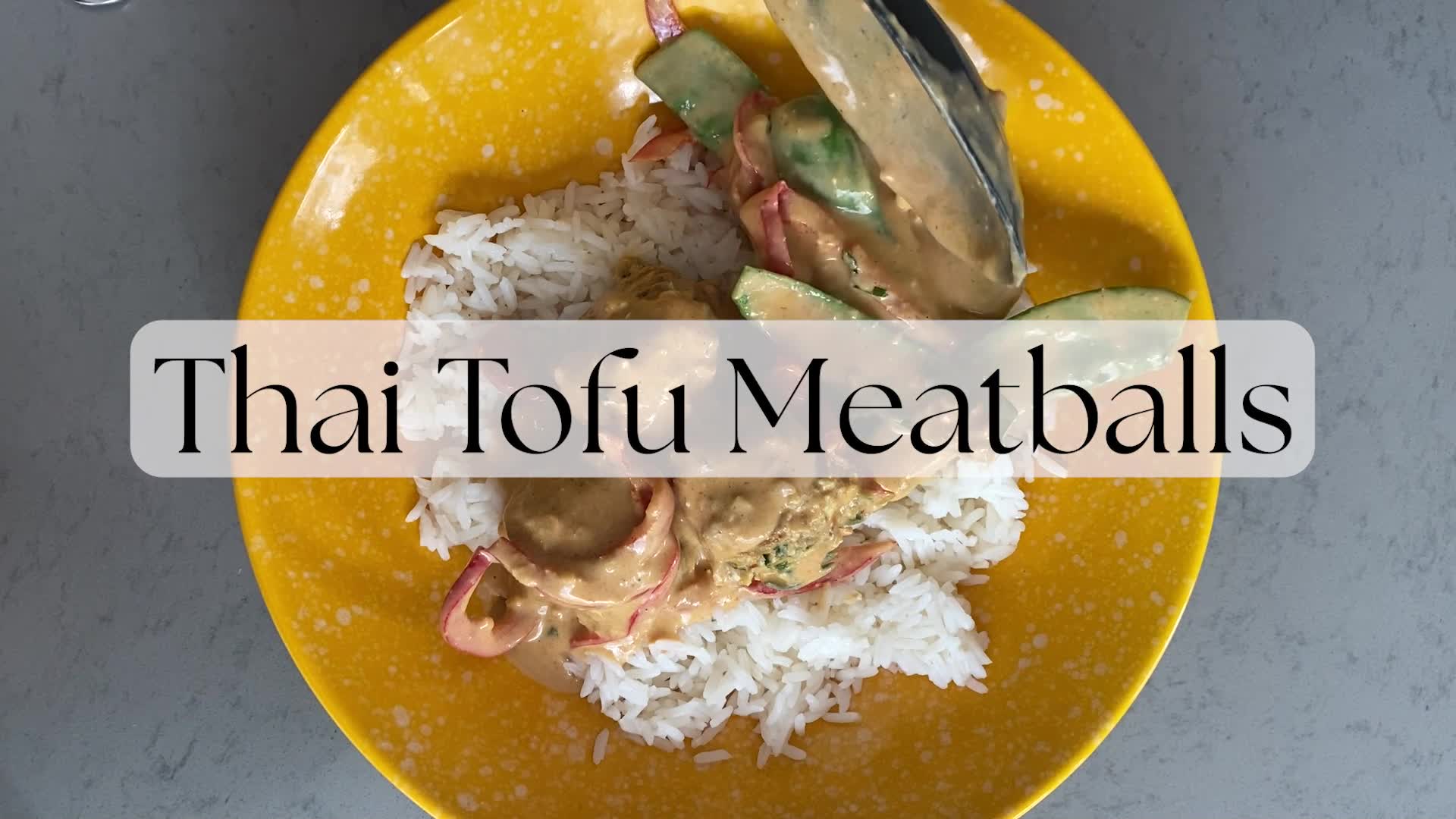 Video thumbnail for Thai Tofu Meatballs