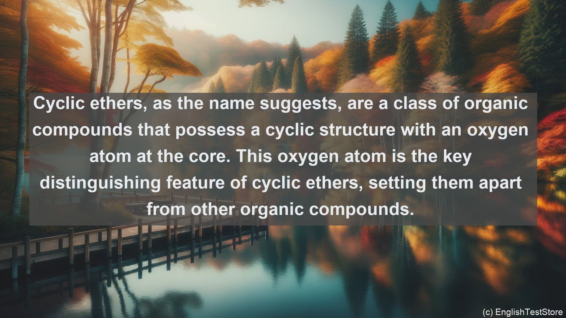 'Video thumbnail for Cyclic ethers in science  definition and examples'