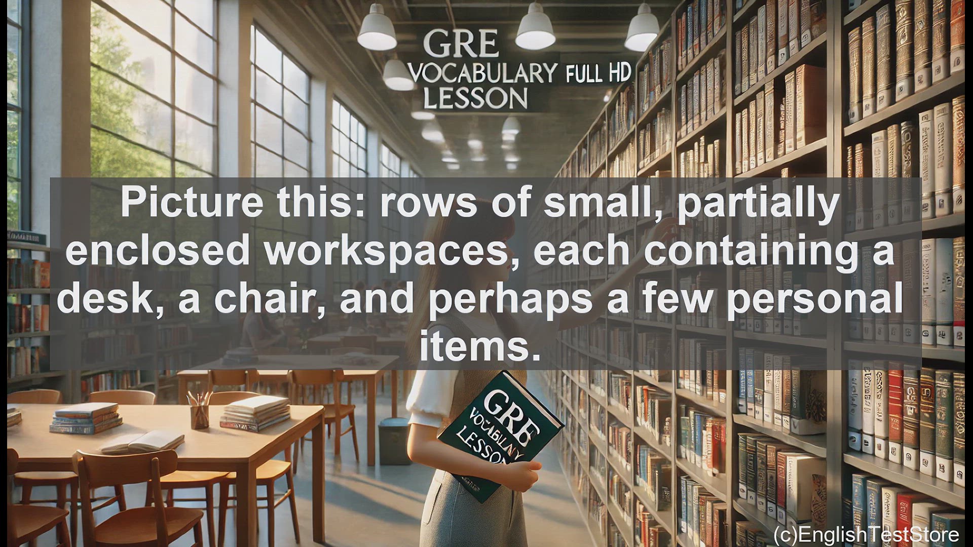'Video thumbnail for GRE Vocabulary Lesson: The Cubicle - A Workspace Staple'