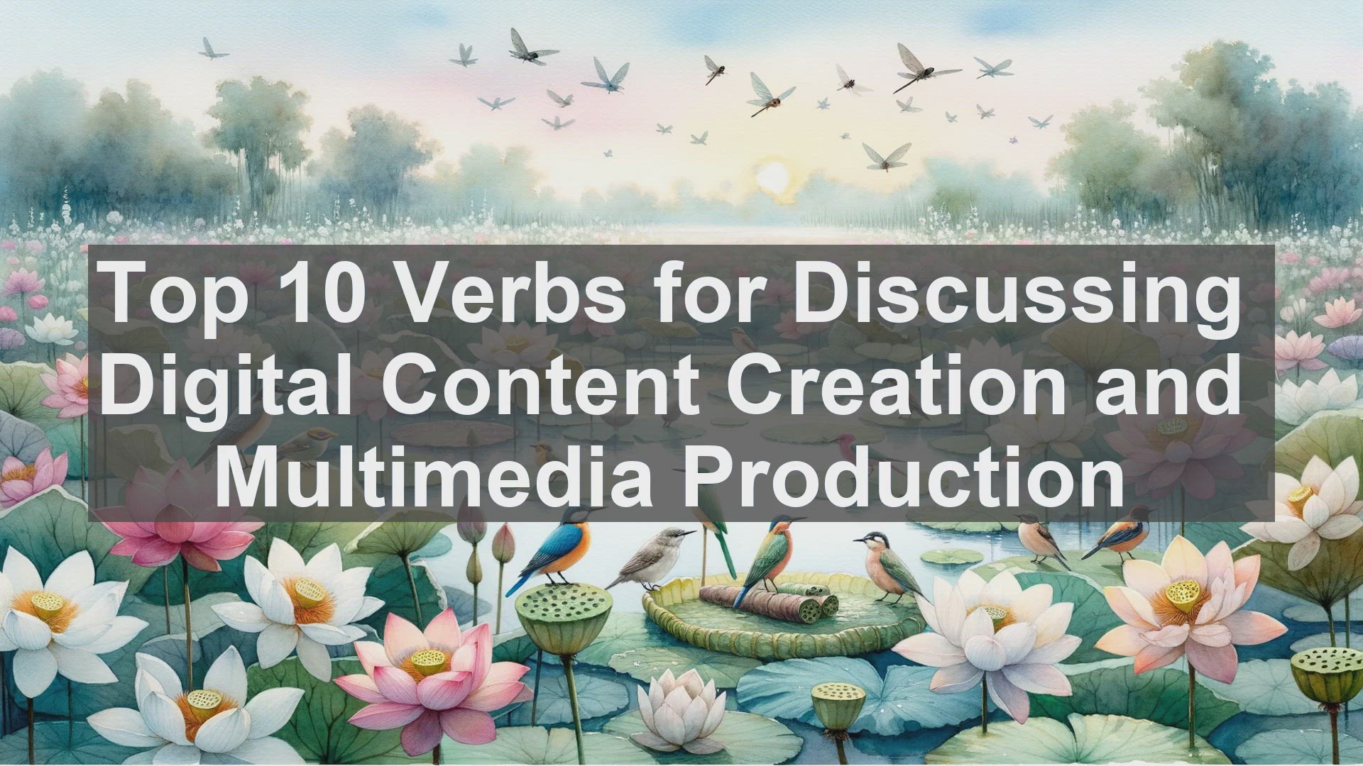 'Video thumbnail for Top 10 Verbs for Discussing Digital Content Creation and Multimedia Production'