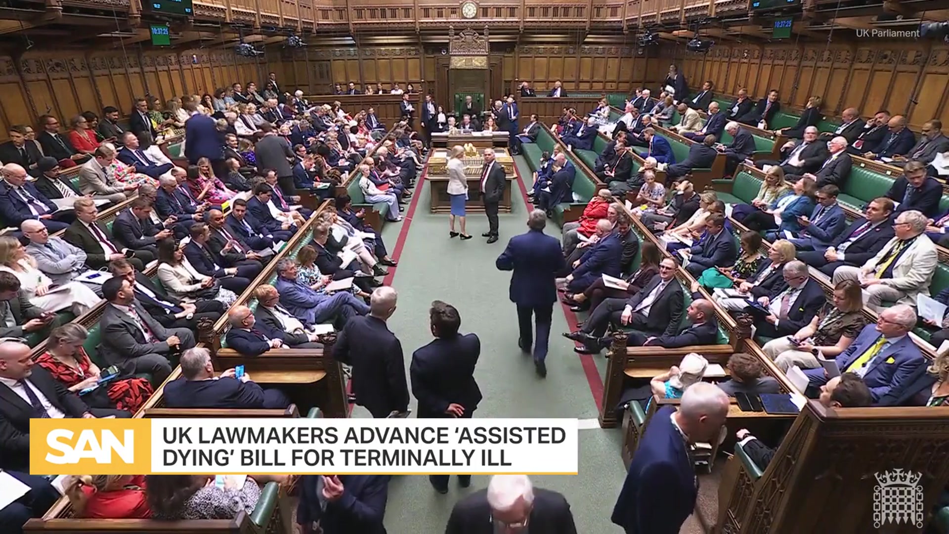'Video thumbnail for UK lawmakers progress bill legalizing ‘assisted dying’ for terminally ill adults'