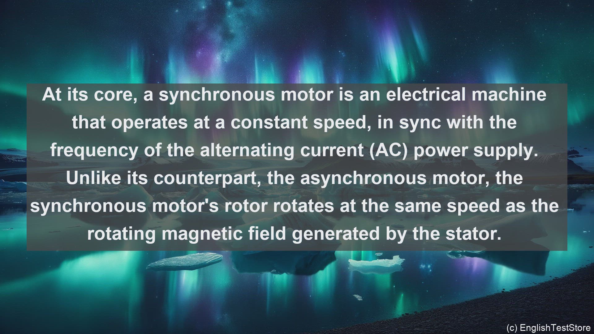 'Video thumbnail for Synchronous motor in science  definition and examples'