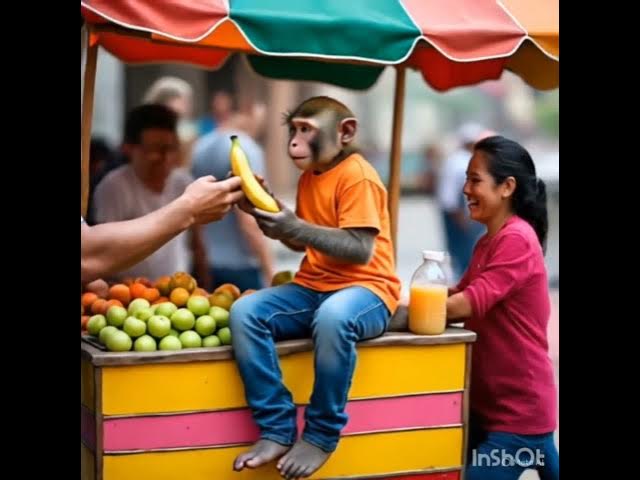 Video thumbnail for बाजार में बंदर का फैशनेबल दिन