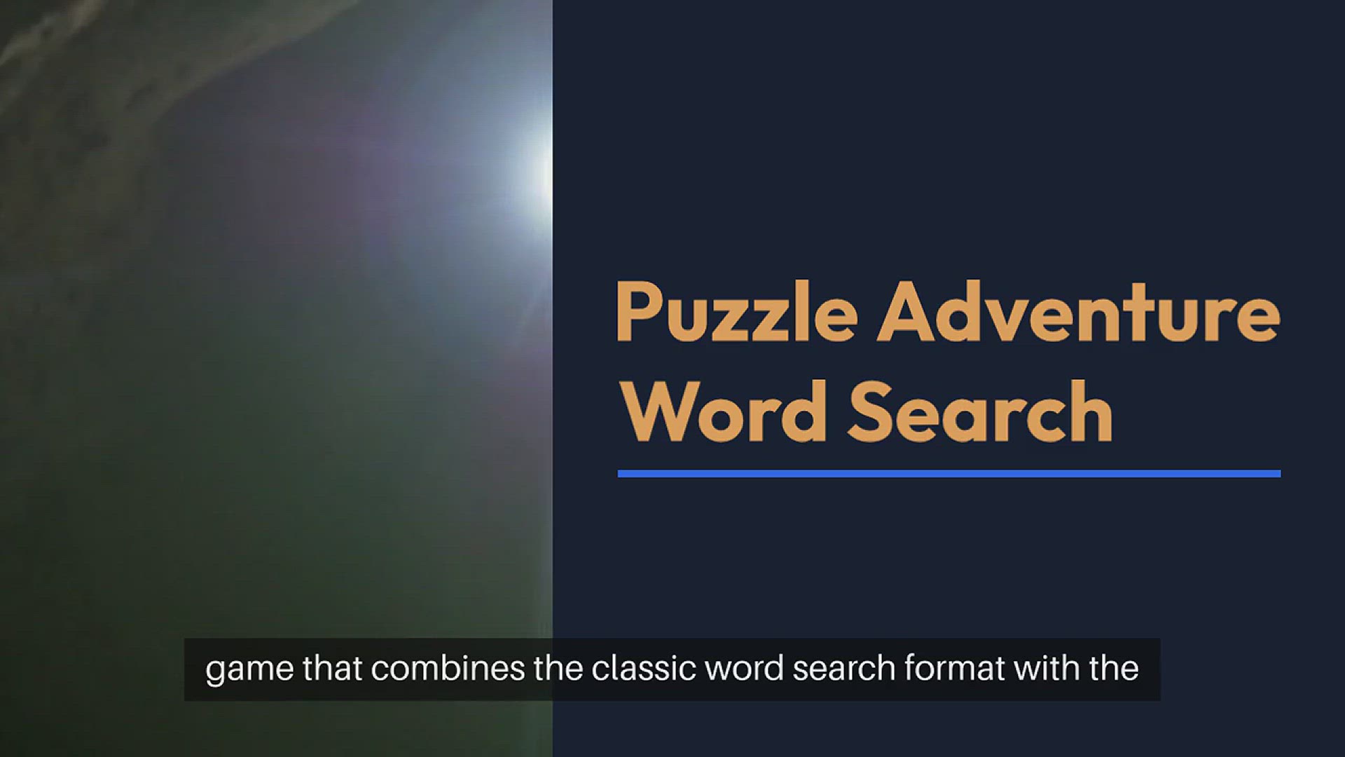 Video thumbnail for Puzzle Adventure Word Search