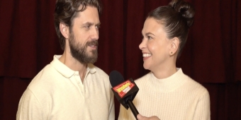 video of: Video: Aaron Tveit &amp; Sutton Foster Are the New Merry Murderers of SWEENEY TODD