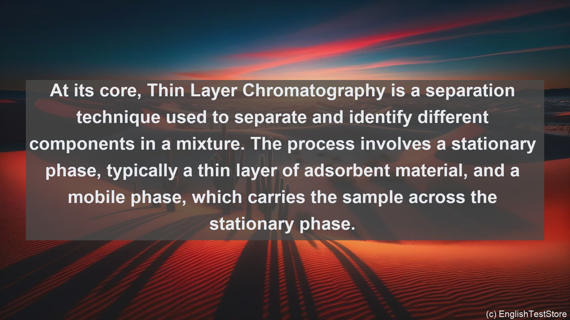 'Video thumbnail for Thin layer chromatography in science  definition and examples'