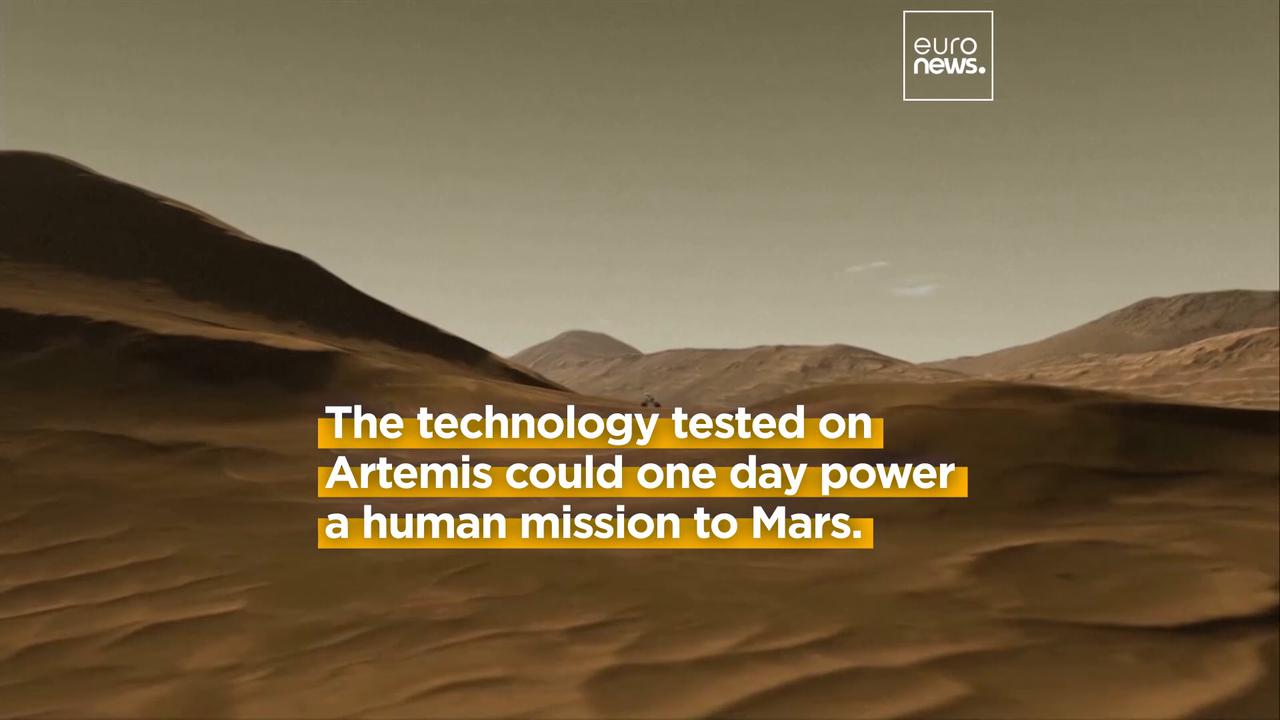 Video thumbnail for NASA’s Artemis II mission to fly around the Moon as early as February 2026