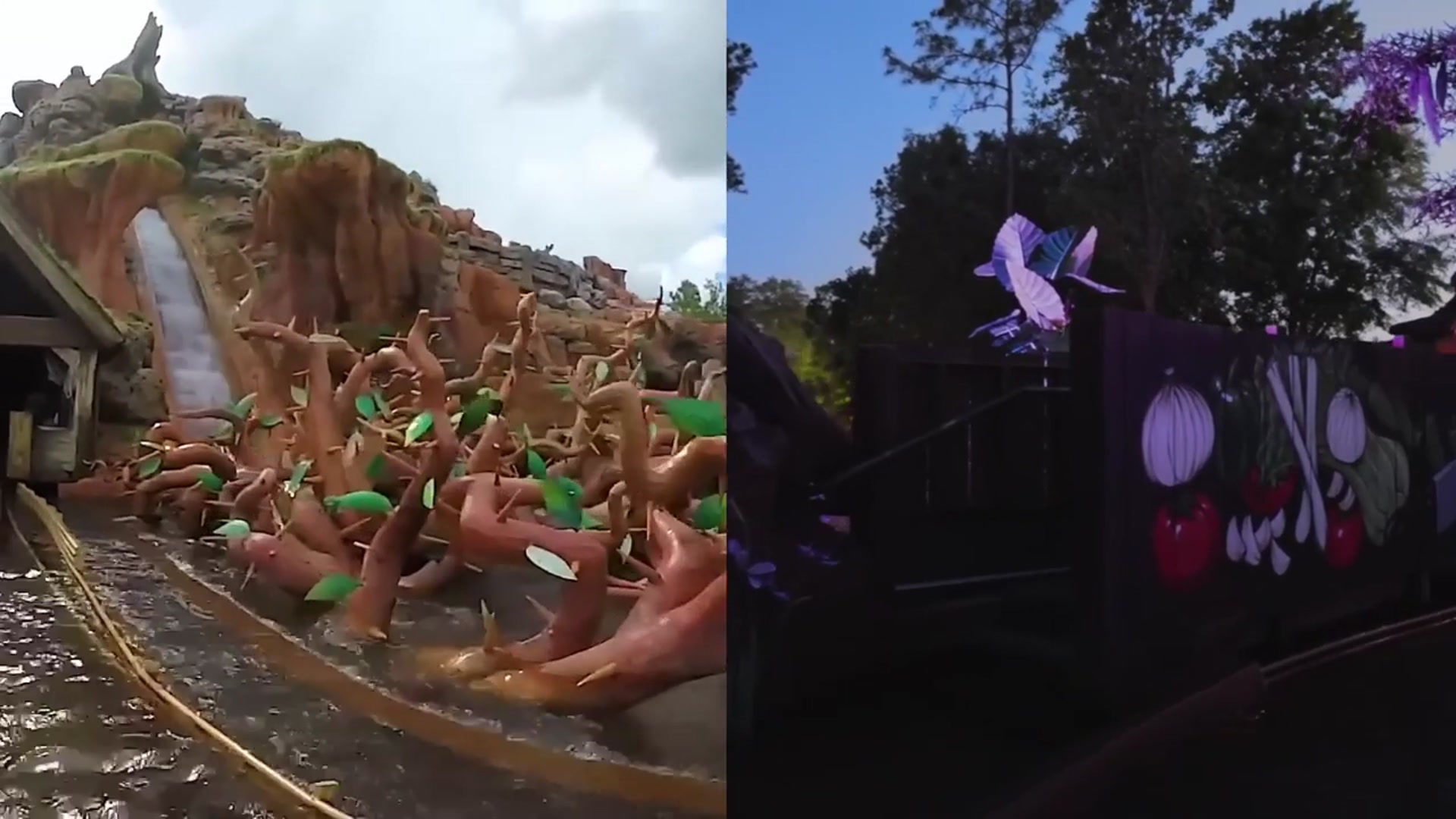 'Video thumbnail for Tiana's Bayou Adventure - Splash Mountain Side by Side Comparison'