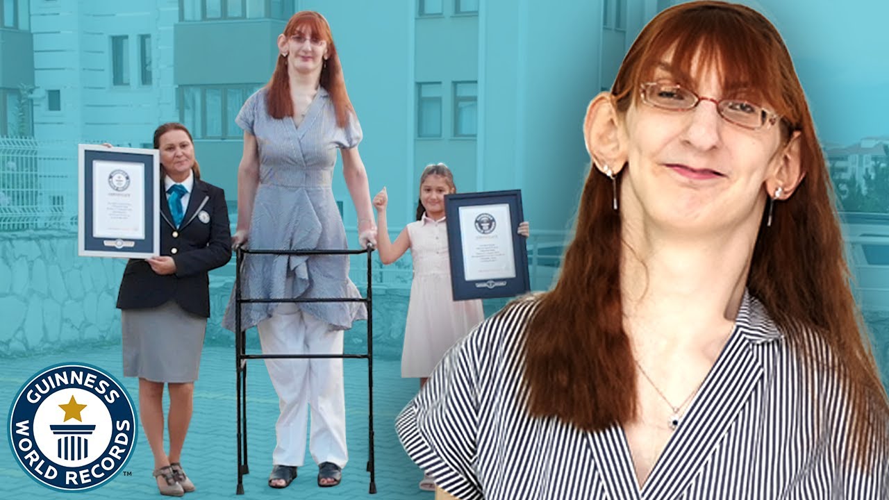Rumeysa Gelgi, tallest woman living, breaks three new records