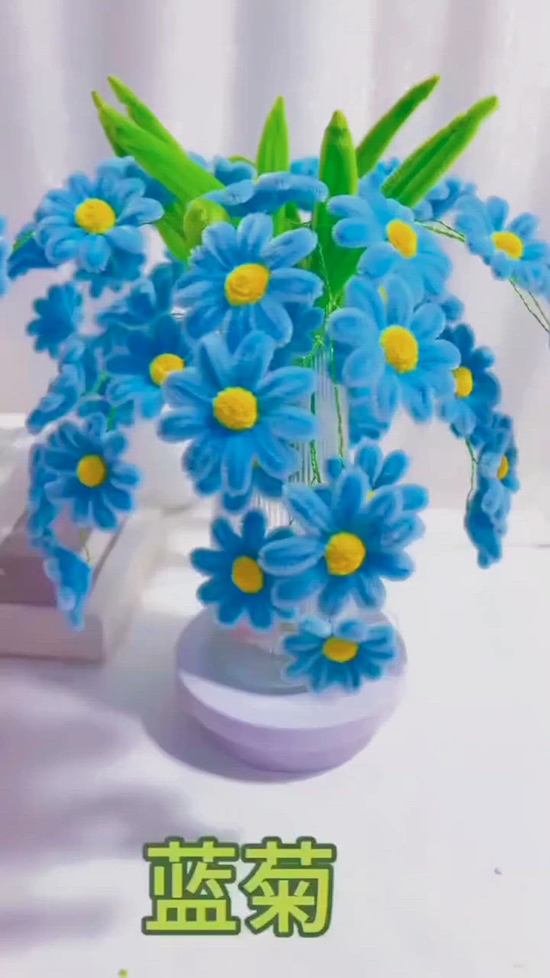 Video thumbnail for DIY Textile Flowers: Create Stunning Yellow and Blue Blooms for Your Home