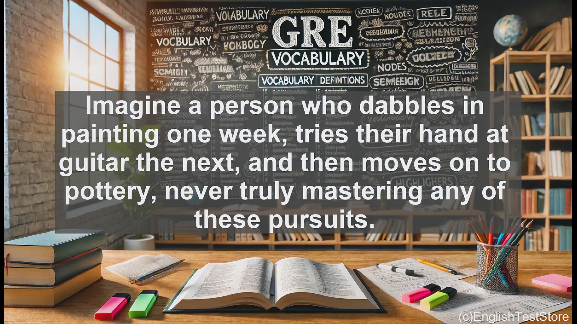 'Video thumbnail for GRE Vocabulary Lesson: Exploring the Concept of Dilettantism'