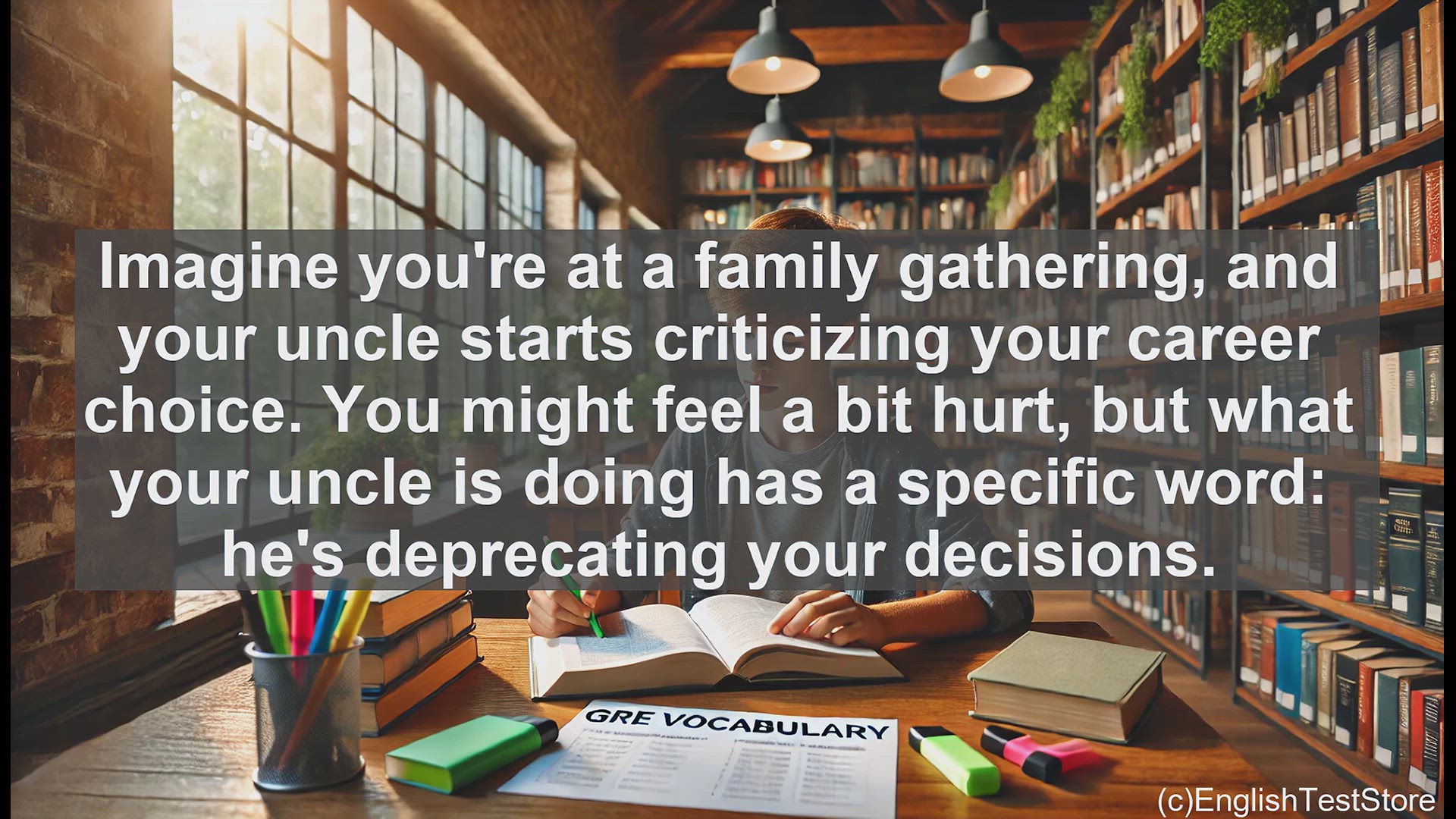'Video thumbnail for GRE Vocabulary Lesson: Exploring the Meaning and Usage of 'Deprecate''