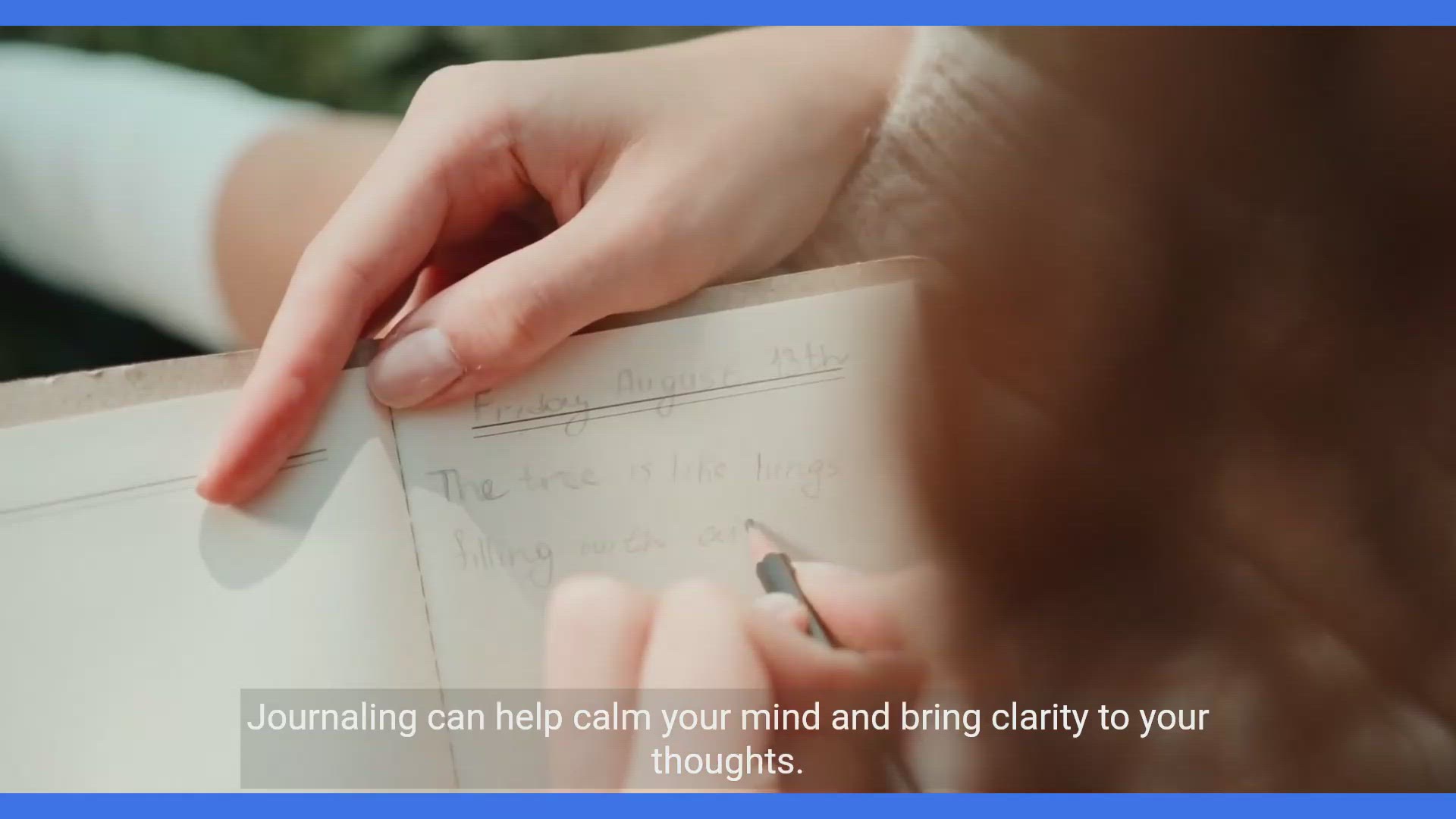 'Video thumbnail for Discover the Power of Journaling for a Calm Mind'