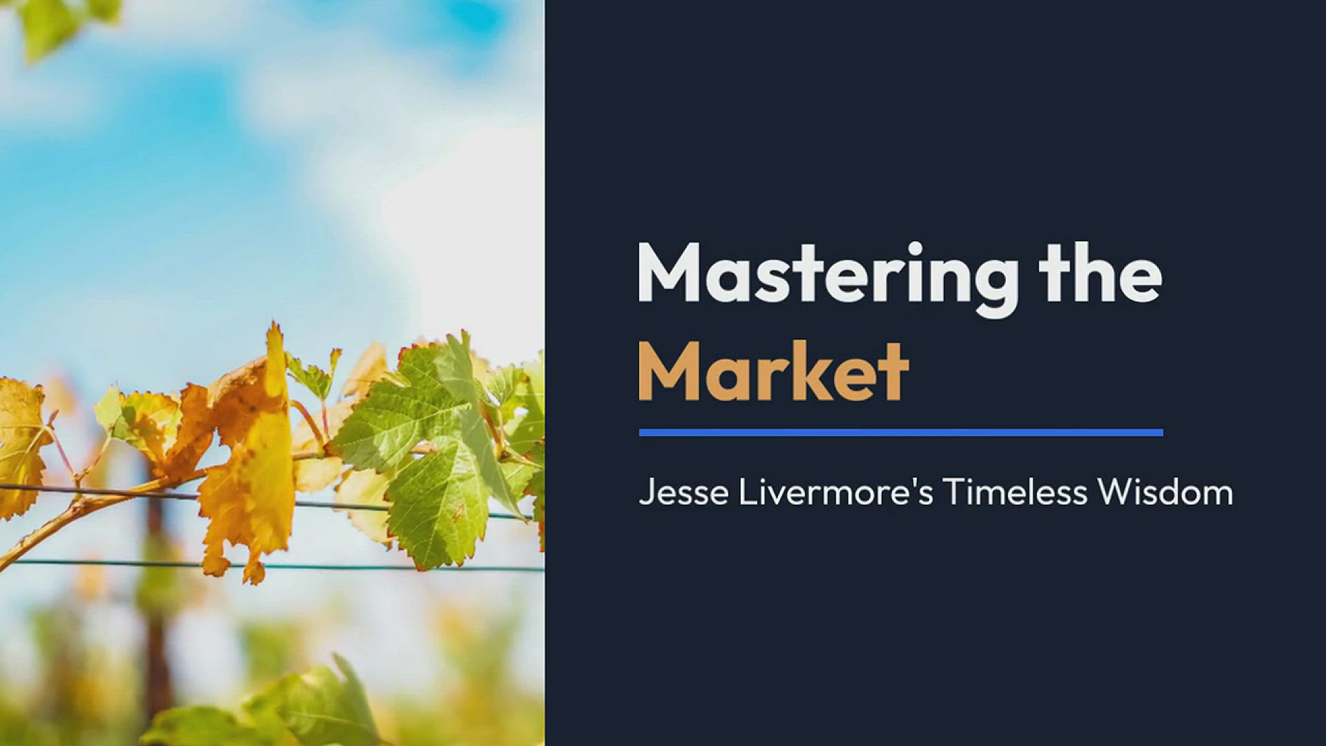 'Video thumbnail for Jesse Livermore’s 10 Key Principles'