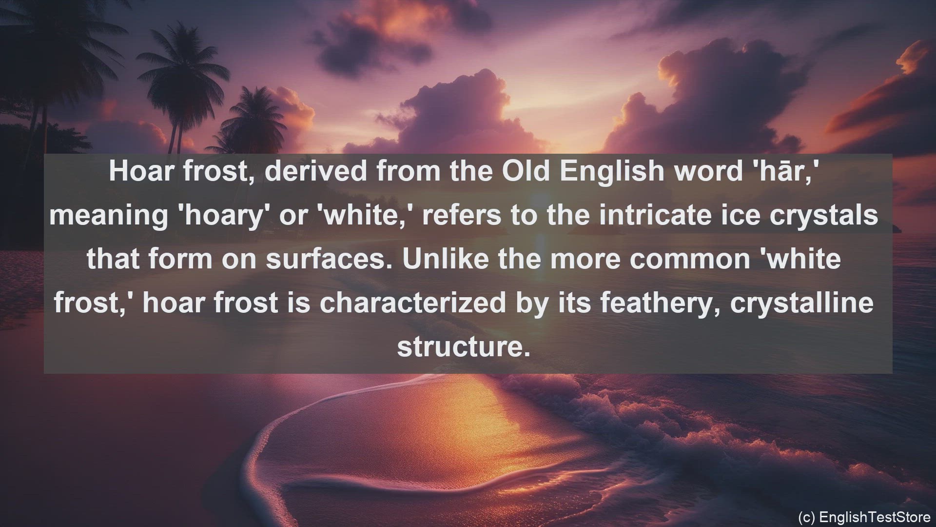 'Video thumbnail for Hoar frost in science  definition and examples'