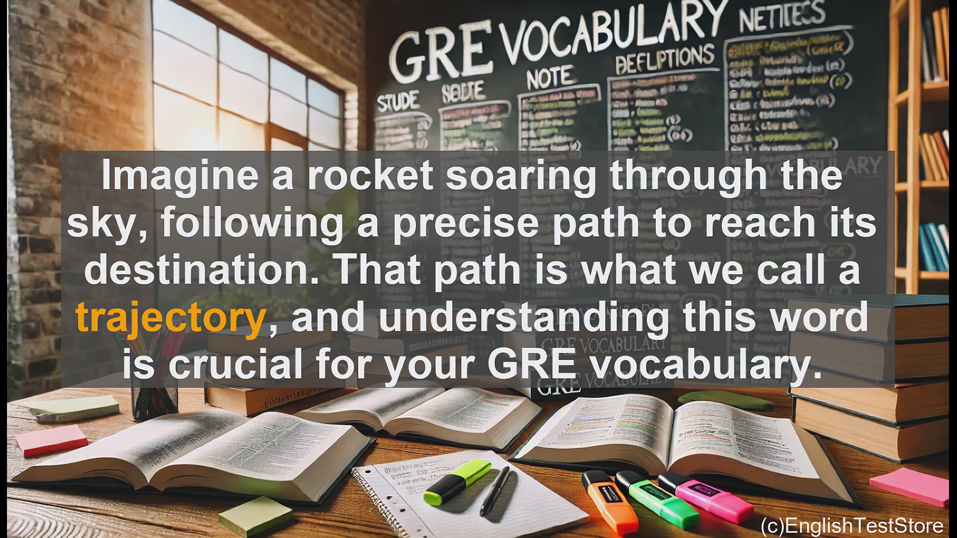 'Video thumbnail for GRE Vocabulary Lesson: Mastering the Trajectory - Expanding Your GRE Vocabulary'