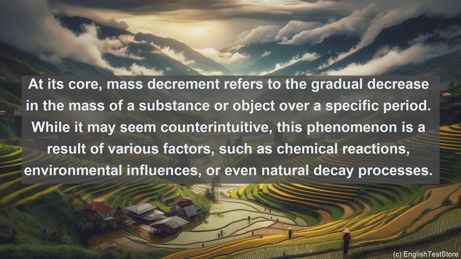 'Video thumbnail for Mass decrement in science  definition and examples'