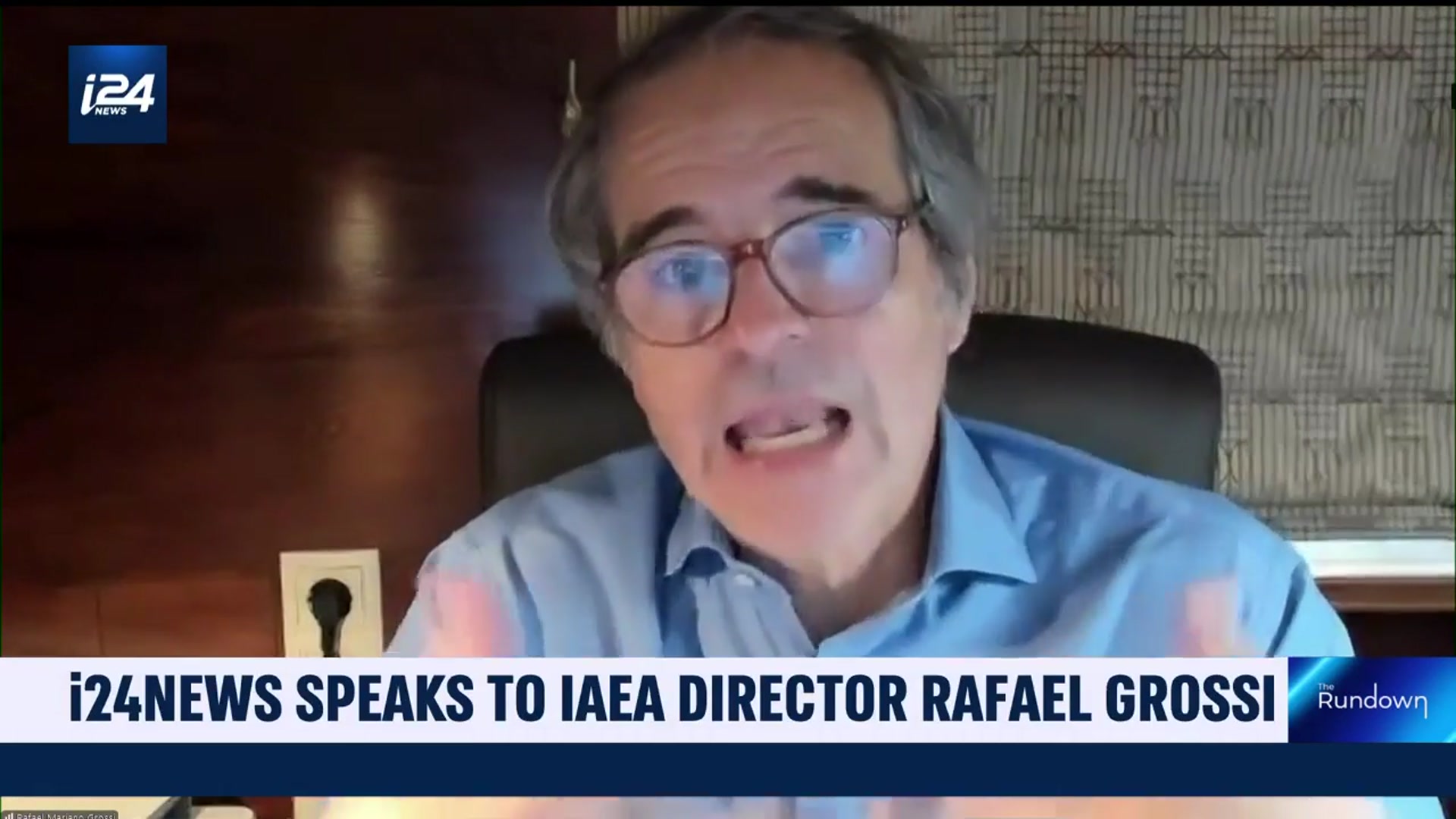'Video thumbnail for i24NEWS speaks to IAEA director after Iranian nuclear activity'