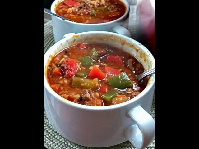 Video thumbnail for Stuffed Pepper Soup
