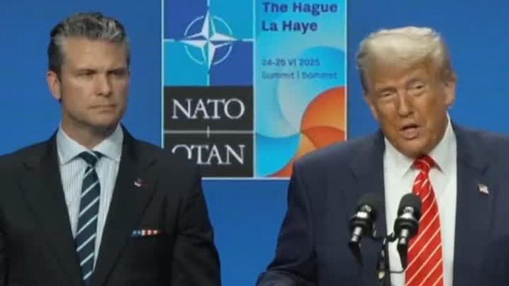 'Video thumbnail for Comparing US Iran strike to Hiroshima, Trump plays down intelligence report'