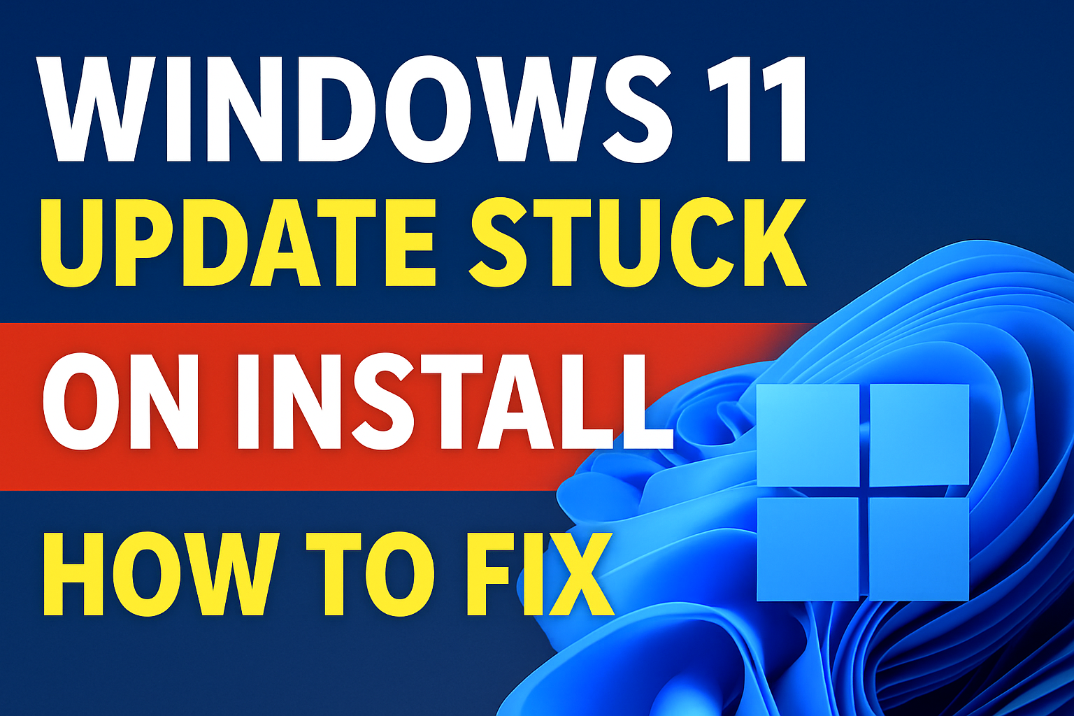 Video thumbnail for Fix Windows 11 Update Stuck on Download or Install | Update Fails, Won’t Install, or Shows Errors