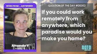 Video thumbnail for Amanda is working from home across the globe!