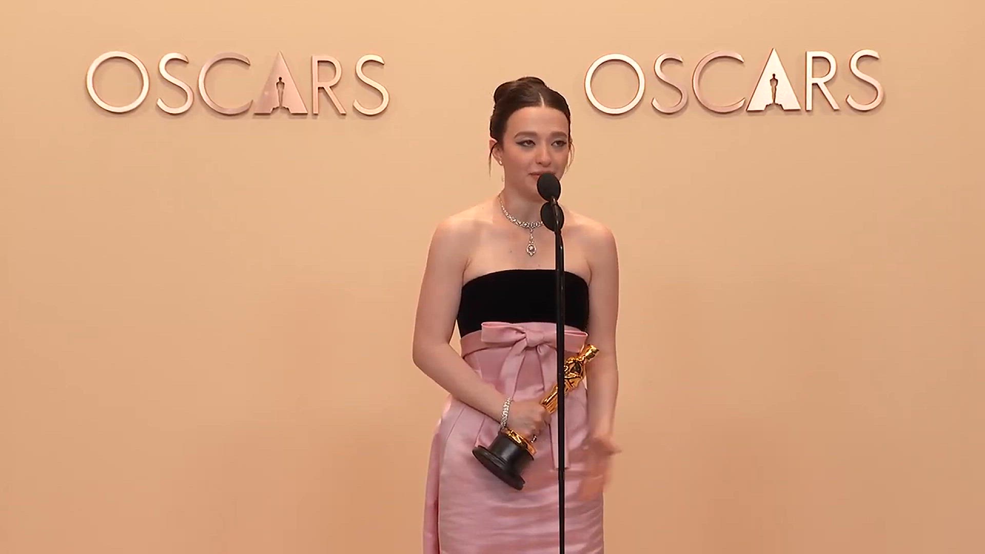 'Video thumbnail for American Star Mikey Madison Reflects on Life-Changing Oscar Win for 'Anora' | Oscars 2025'