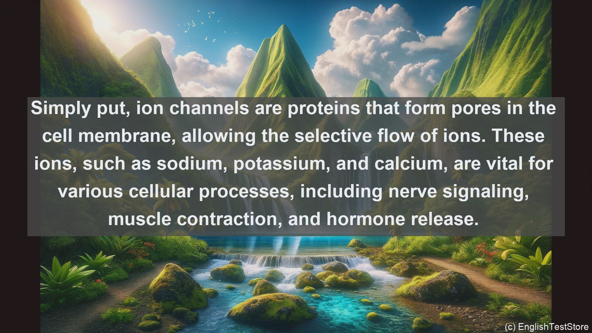'Video thumbnail for Ion channel in science  definition and examples'