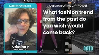 Video thumbnail for Cristina wants bellbottoms to make a comeback. It's high fashion!