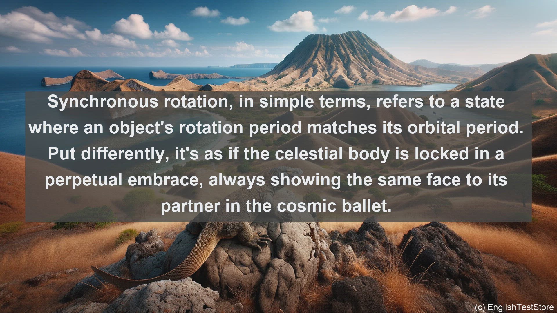 'Video thumbnail for Synchronous rotation in science  definition and examples'