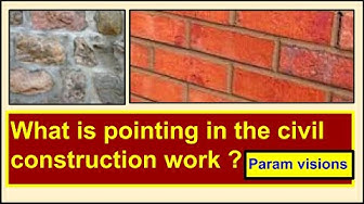 'Video thumbnail for What is pointing in civil construction? /What is masonry wall pointing?'