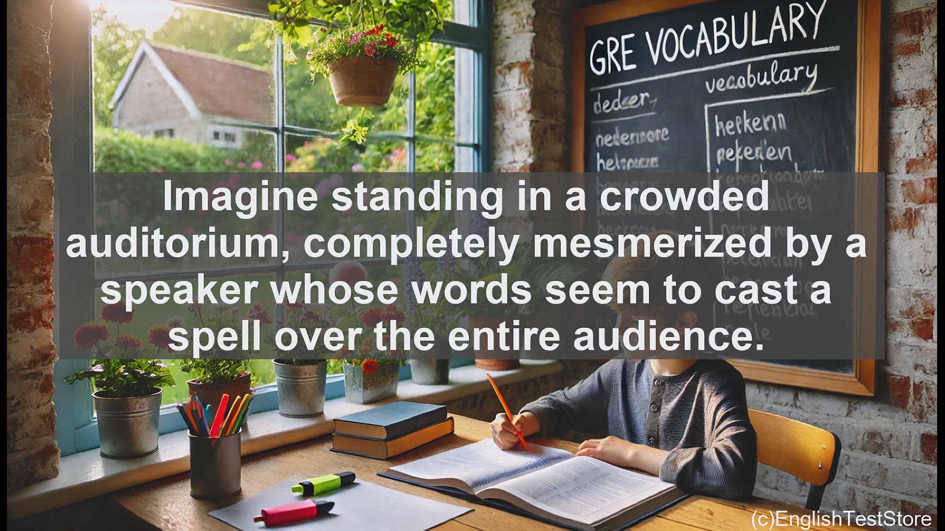 'Video thumbnail for GRE Vocabulary Lesson: Captivating the Mind - Exploring the Power of Enthrall'