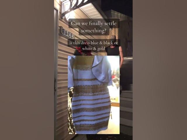 Video thumbnail for what colour is the dress?