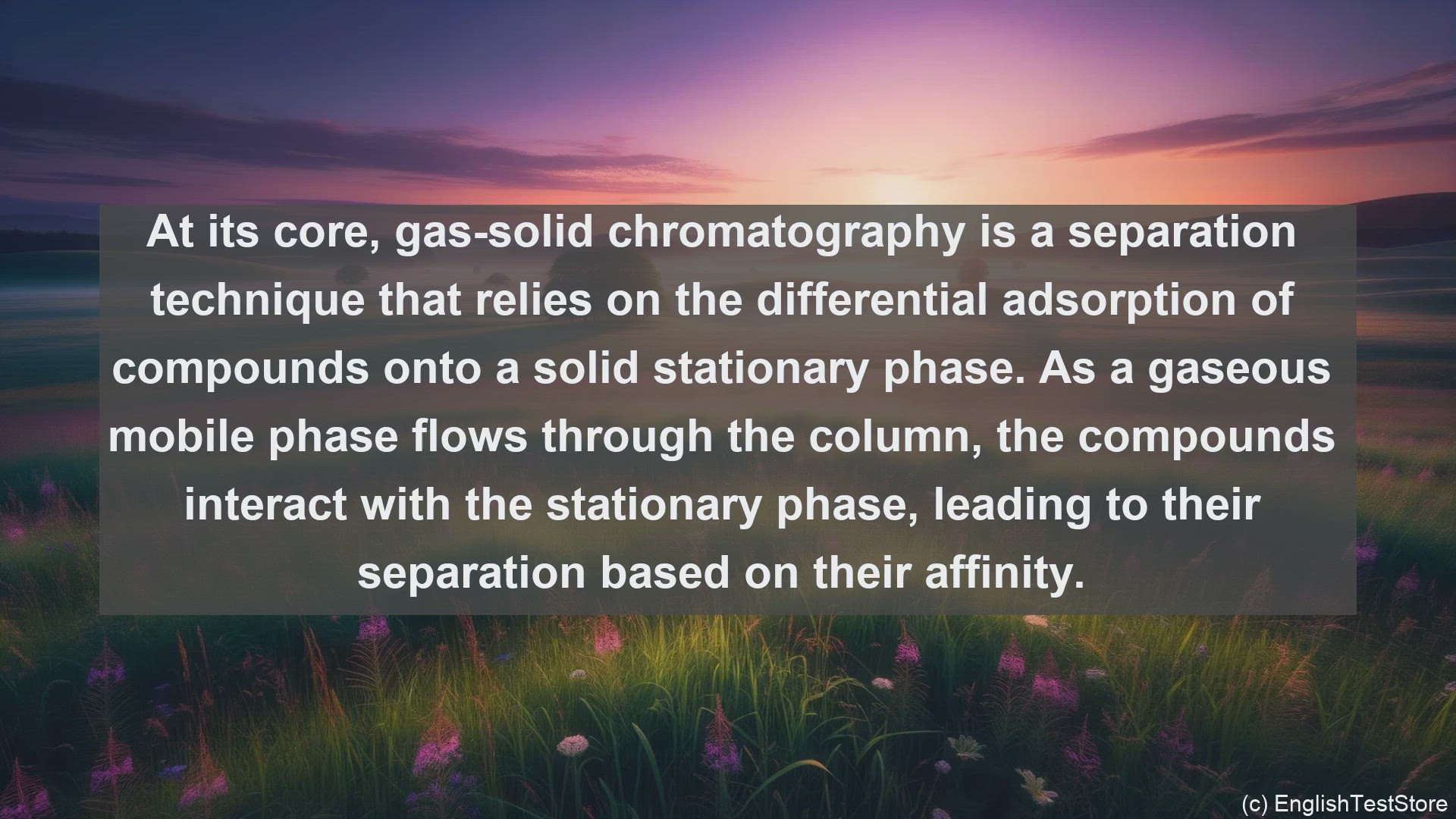'Video thumbnail for Gas solid chromatography in science  definition and examples'