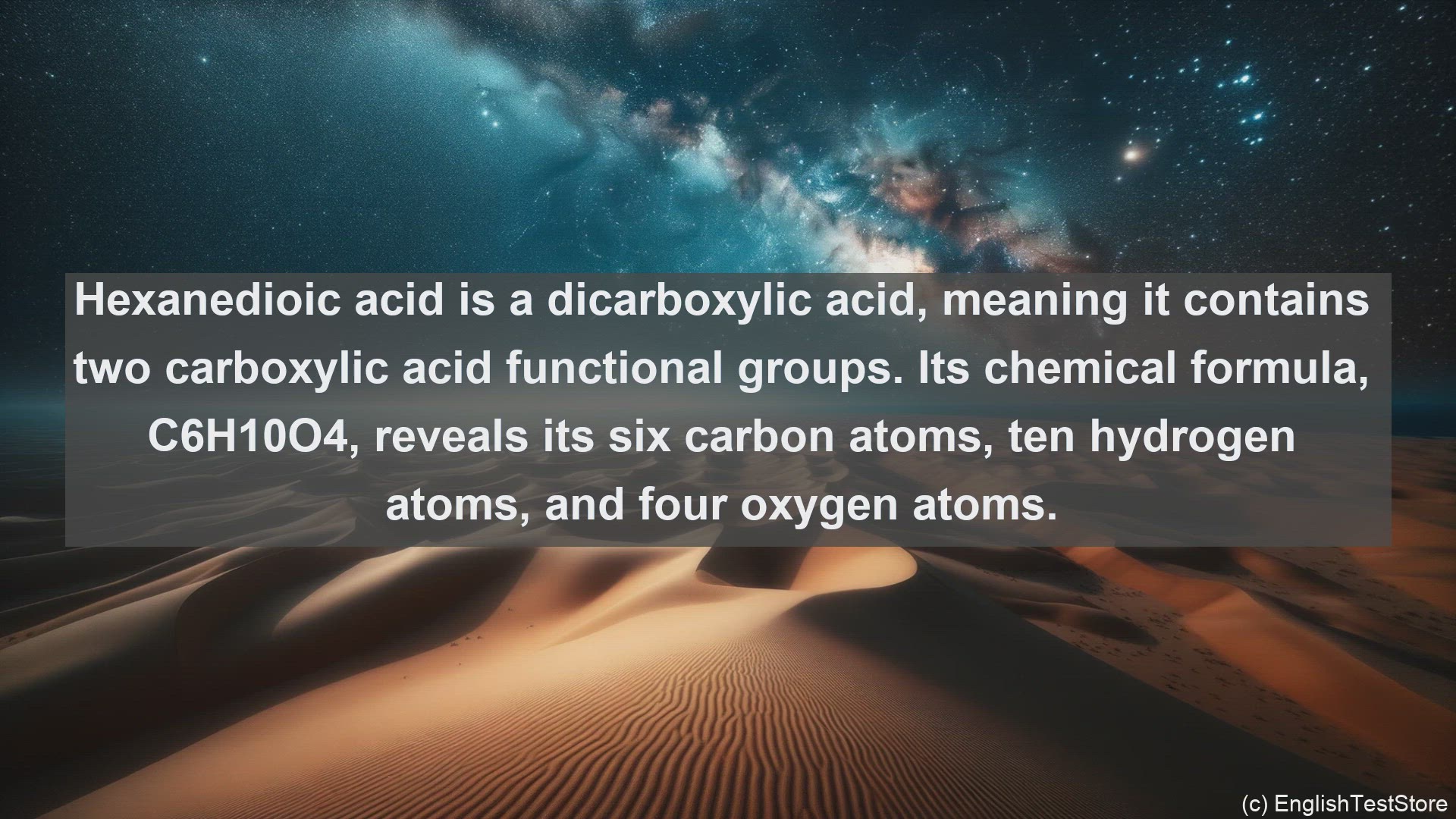 'Video thumbnail for Hexanedioic acid in science  definition and examples'