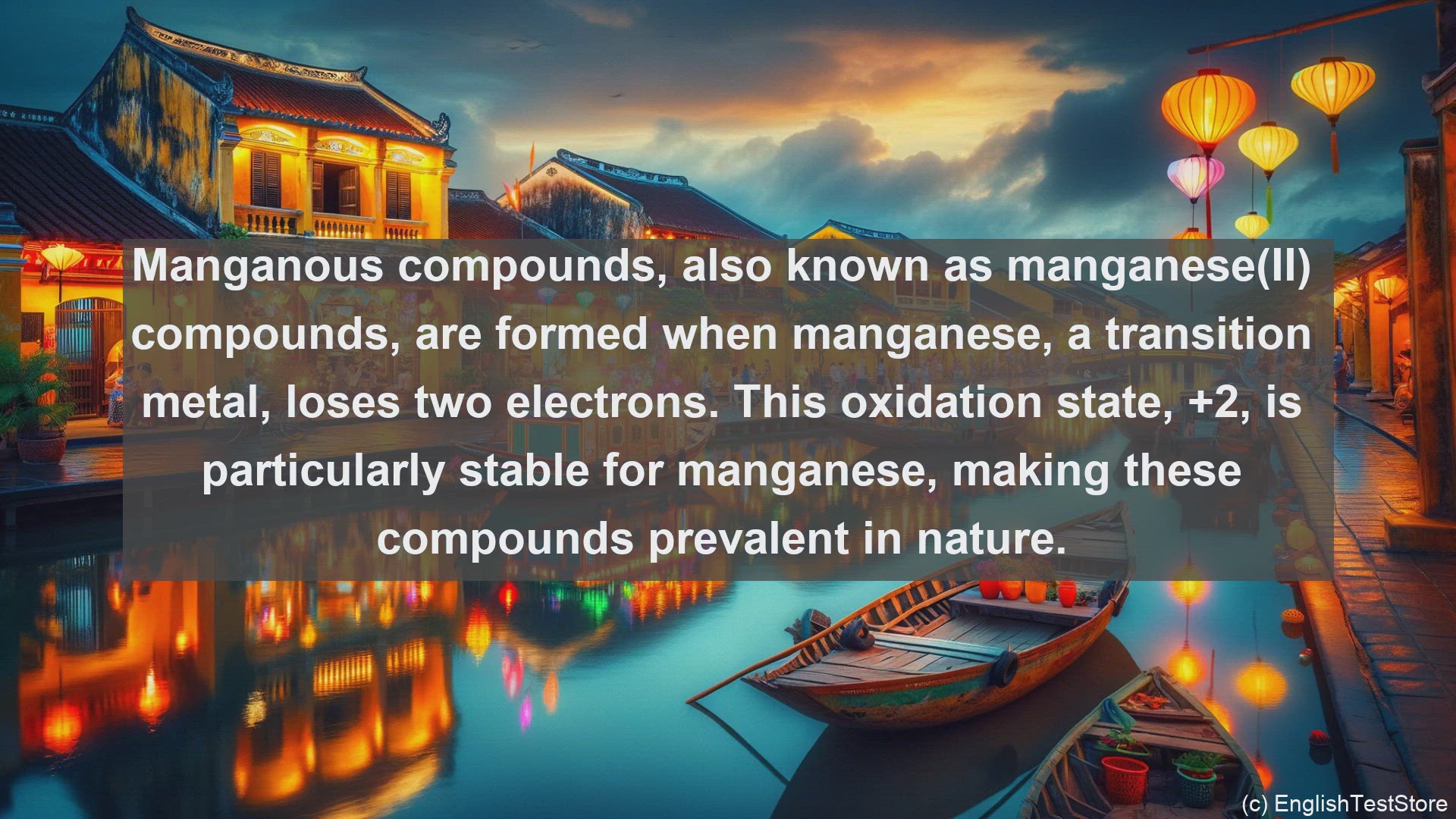 'Video thumbnail for Manganous compounds in science  definition and examples'