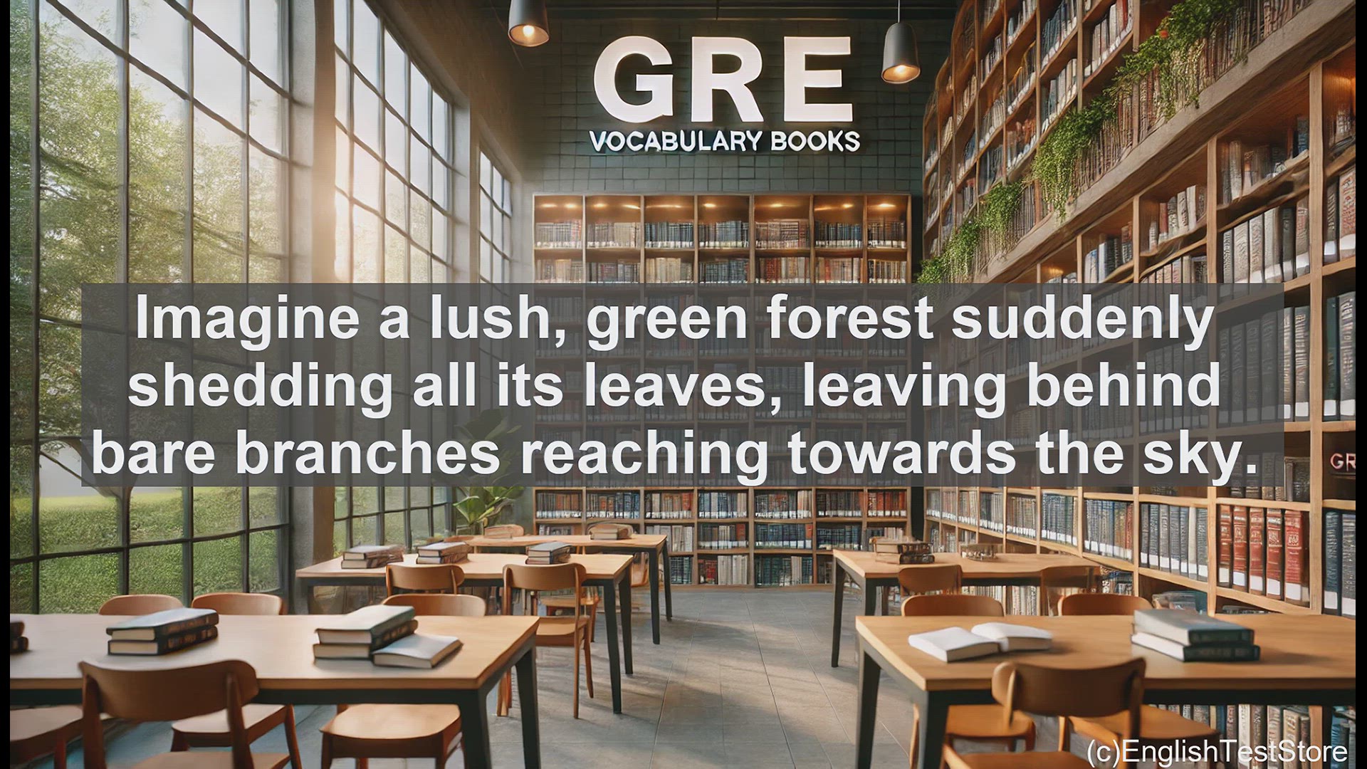 'Video thumbnail for GRE Vocabulary Lesson: The Process of Defoliation - Stripping Leaves from Plants and Trees'